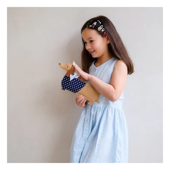 Lot de 5 Mini Barrettes Paris | Bleu marine