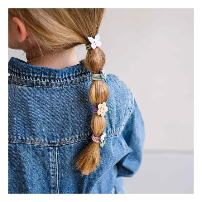 Set of 8 Chouchous Flowers | Lilac