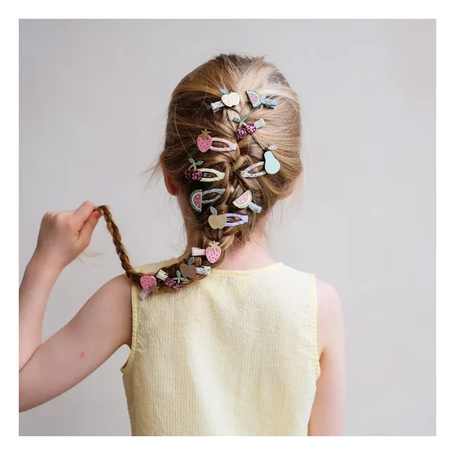 Lot de 5 Barrettes Salade de Fuits | 	Lilas