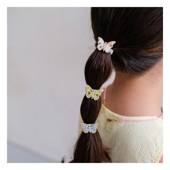 Set of 6 Chouchous Fleuris | Pale blue