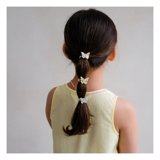 Set of 6 Chouchous Fleuris | Pale blue