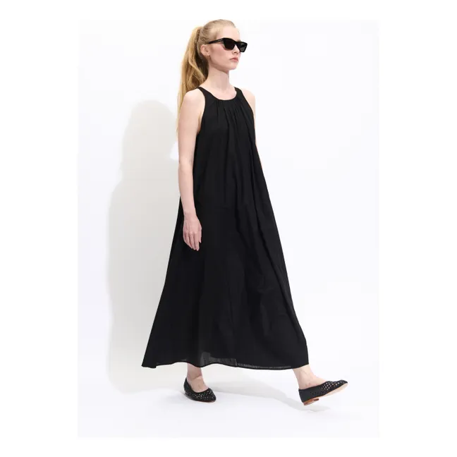 Robe Biaccio Voile de Coton | Noir