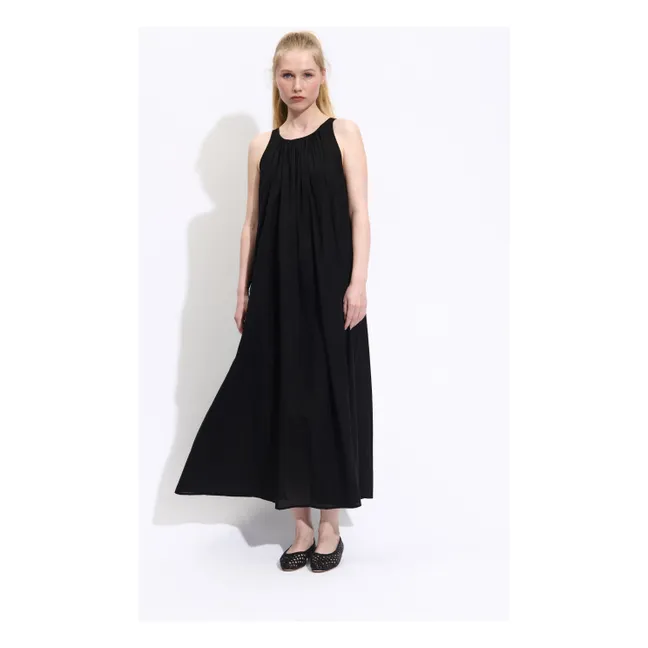 Robe Biaccio Voile de Coton | Noir