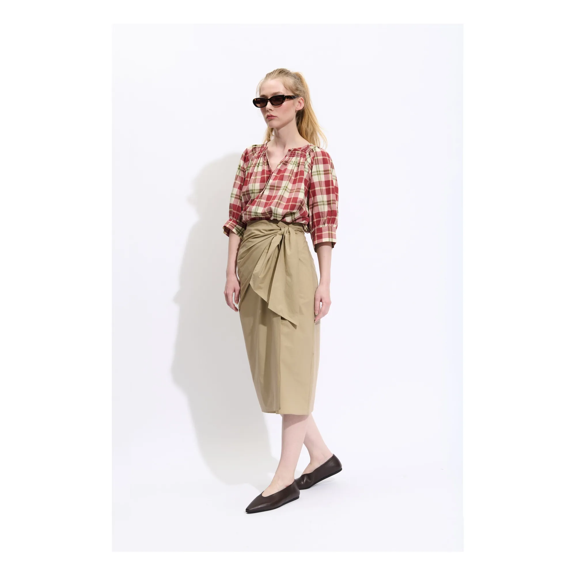 Jupe Bambini Coton | Noisette- Image produit n°1