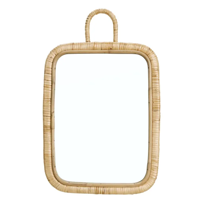 Rattan mirror 