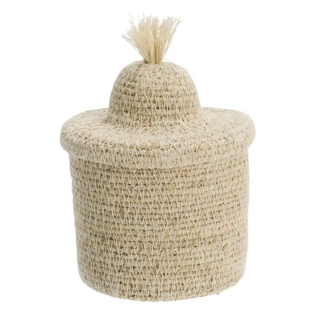 Sea rush storage basket | Beige