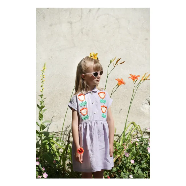 Mila Linen dress | Mauve