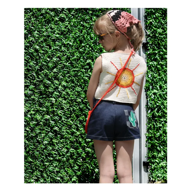 Sleeveless Sahara Crochet Vest | Ecru