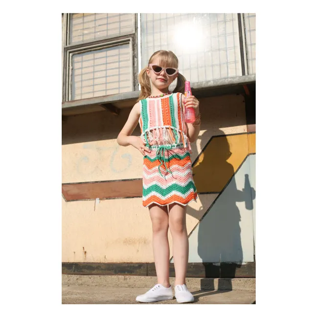 Etna Crochet skirt | Green