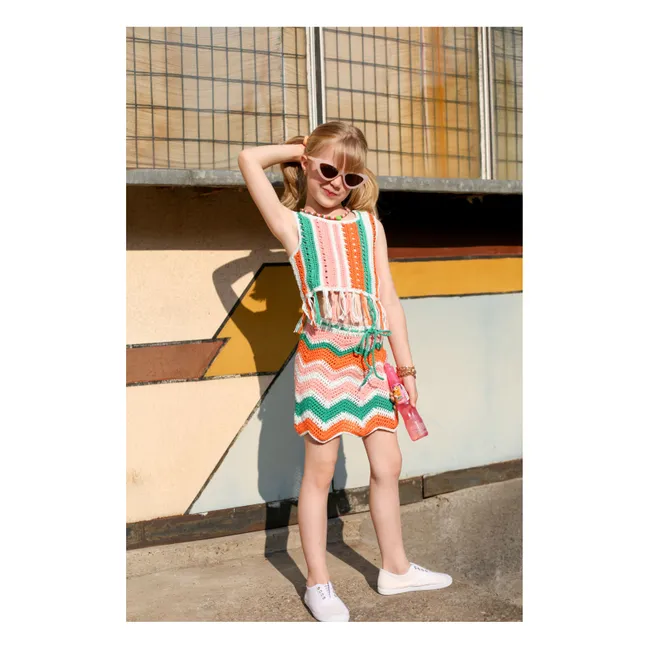 Etna Crochet skirt | Green