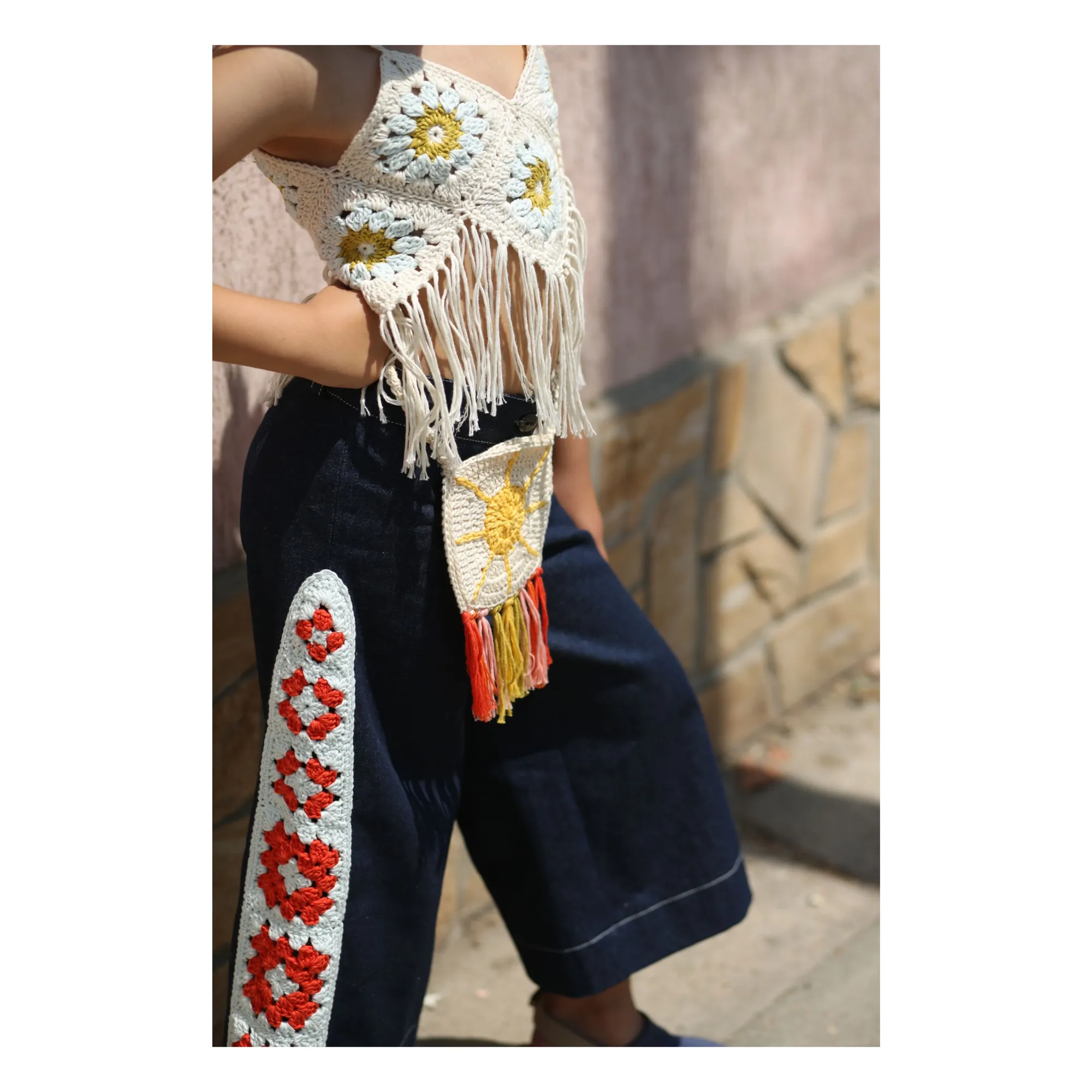 Sac Soleil Crochet | Ecru- Image produit n°3