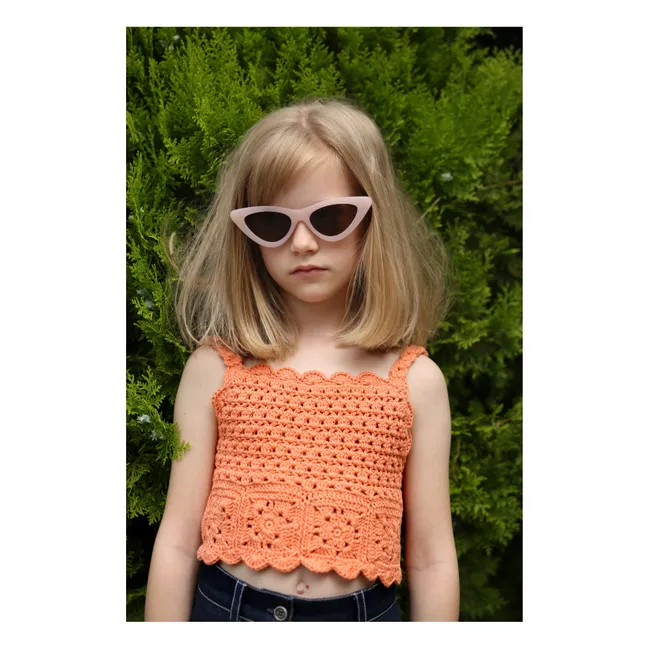 Top Elvira Crochet | Orange