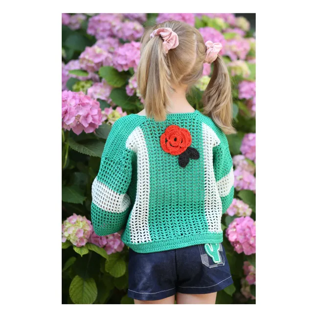 Penelope Crochet Jacket | Green