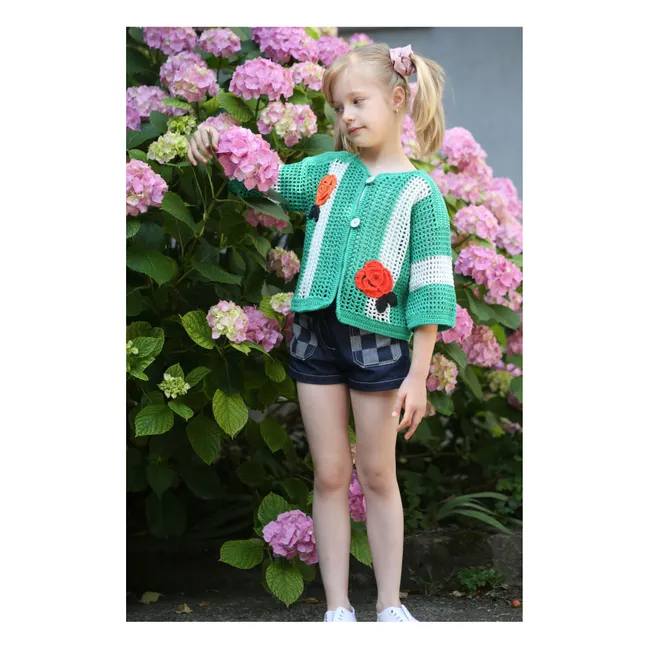 Penelope Crochet Jacket | Green