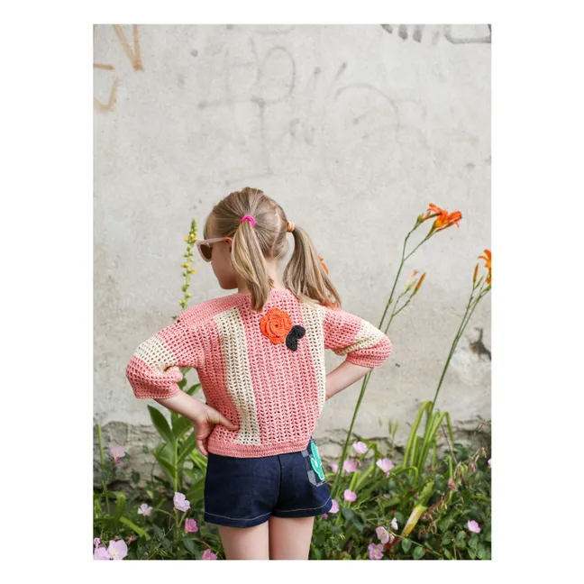Penelope Crochet Jacket | Pink
