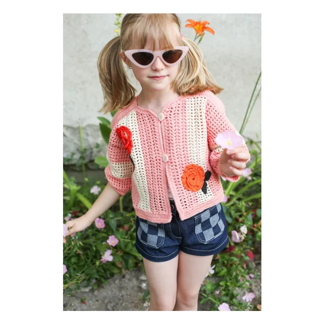 Penelope Crochet Jacket | Pink