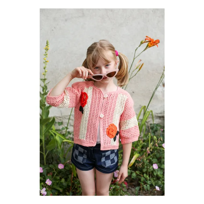 Penelope Crochet Jacket | Pink
