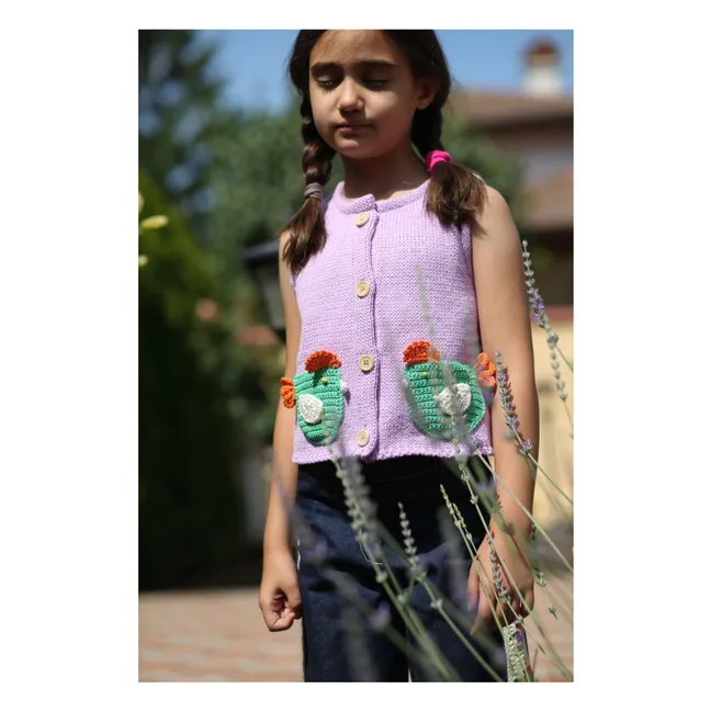 Arda Sleeveless Vest | Mauve