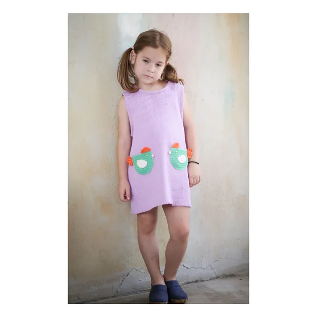 Robe Arda Maille | Mauve