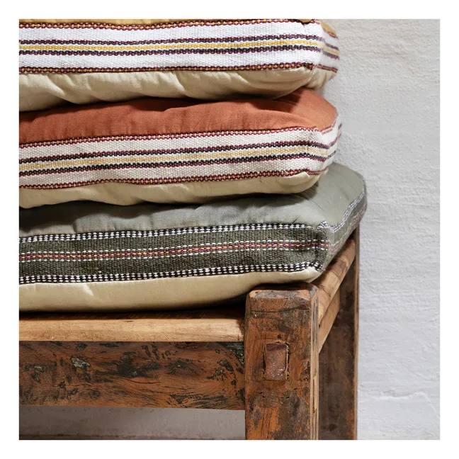 Matelas de sol en coton réversible | Rouille