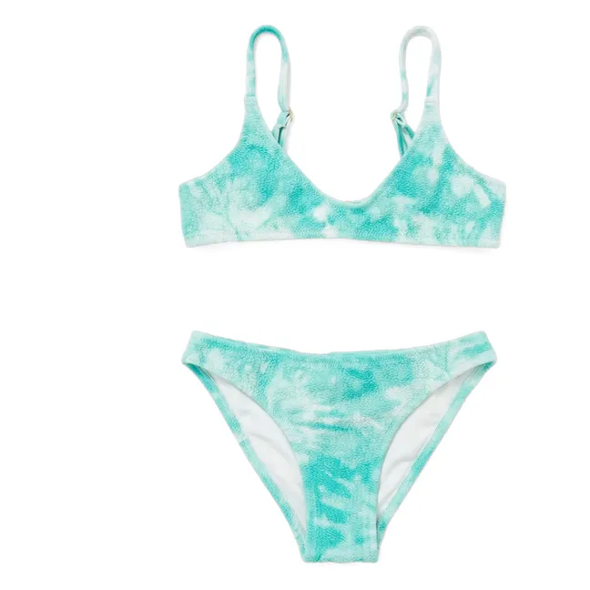 Maillot de Bain 2 Pièces Taha'a Tie and Dye | Turquoise