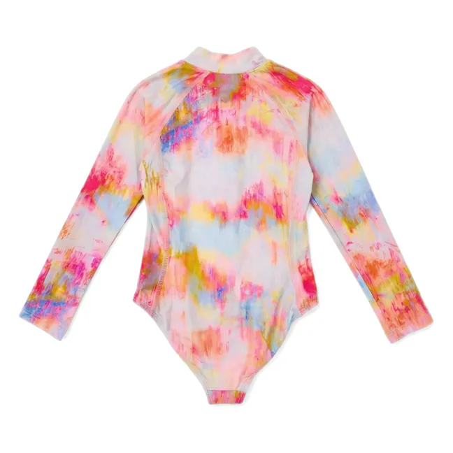 Maillot de Bain Anti-UV Daiquiri Tie and Dye Fibres Recyclées | Rose
