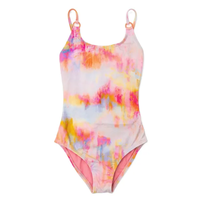 1 Piece Swimsuit Daiquiri Tie and Dye Recycled Fibers | Pink