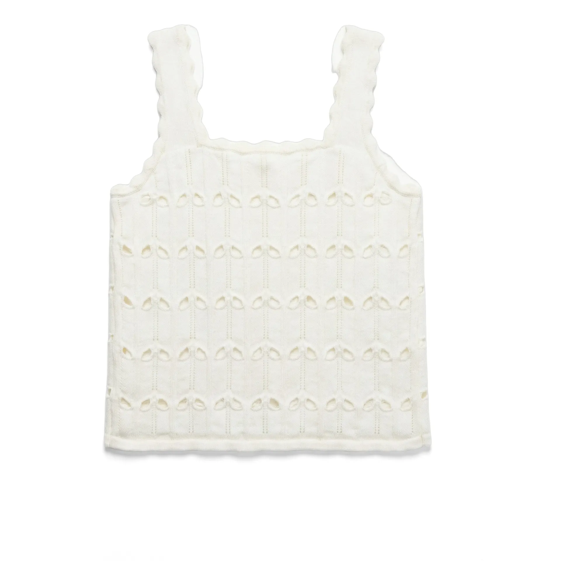 Top Maille Ajourée  | Blanc- Image produit n°2