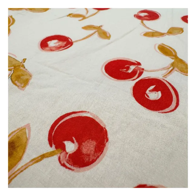 Robe Niniki Cerises Coton Bio | Rouge