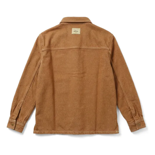 Eddy organic cotton shirt | Camel