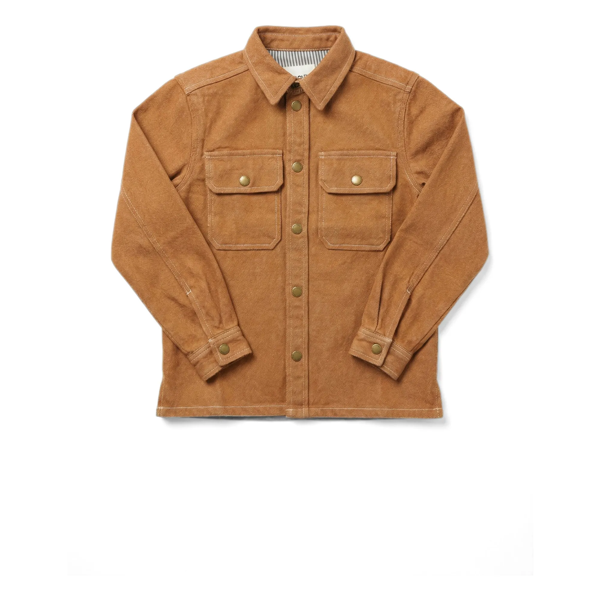 Bonpoint Boys Camel Eddy Organic Cotton Shirt