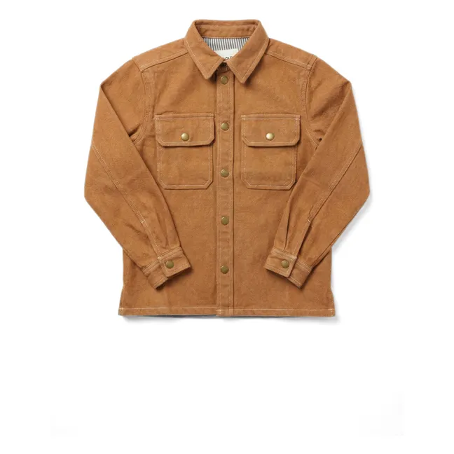 Eddy organic cotton shirt | Camel