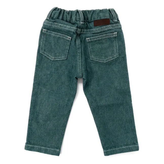 Vaqueros Jeliott de algodón orgánico | Verde esmeralda