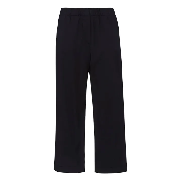 Pantalon Penny Light Popeline de Coton | Noir- Image produit n°0