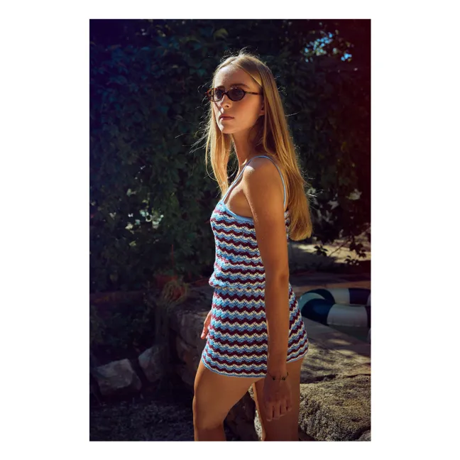 Short Crochet Vitamin Rayé | Bleu