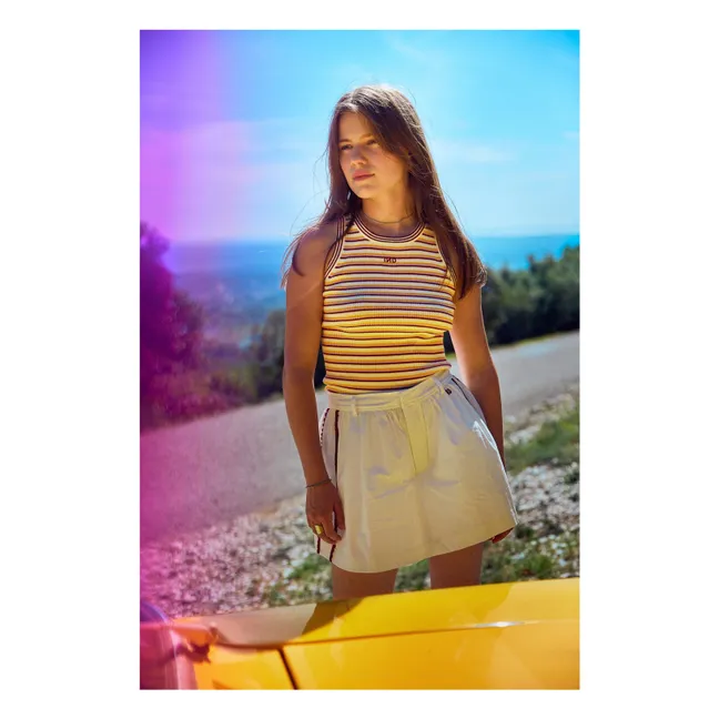 Jupe Short Brodé Vasislas  | Blanc