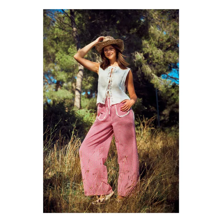 Pantalones Vanuatu Vichy | Rojo- Imagen del producto n°2