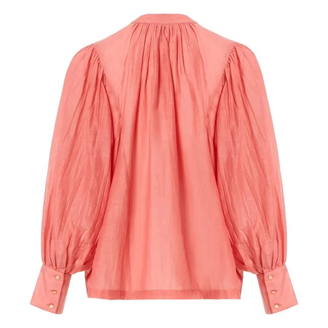 Blouse Blanca Coton et Soie | Rose