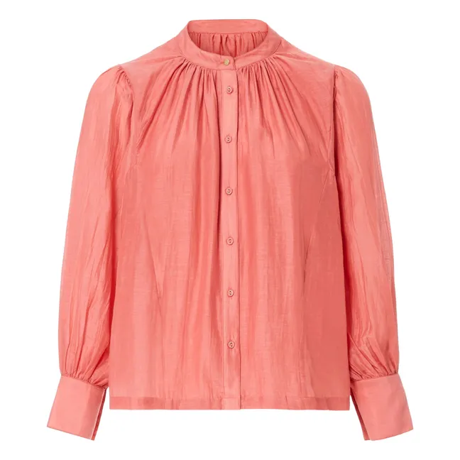 Blouse Blanca Coton et Soie | Rose