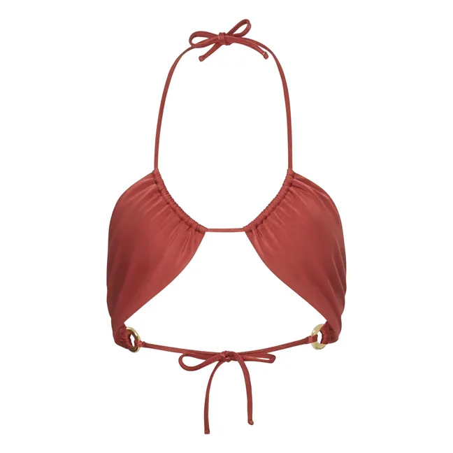 Haut de Maillot de Bain Triangle Inversé | Vieux Rose