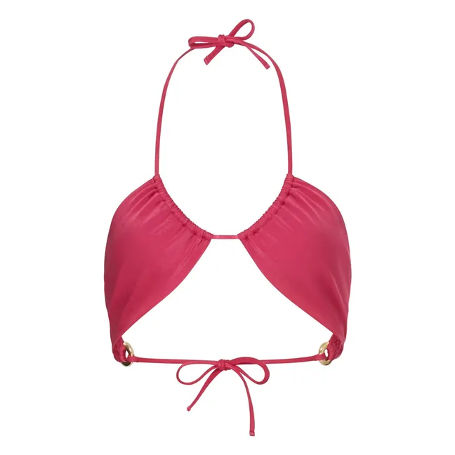 Triangle Inversé Swimsuit Top | Pink