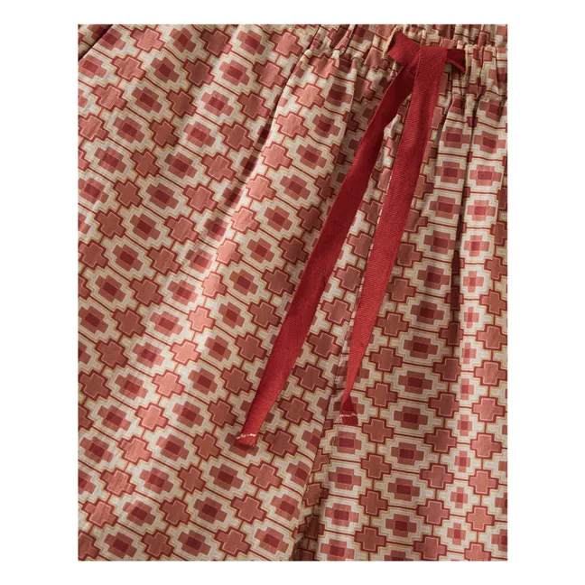 Pantalon Leda Géométrique | Brique