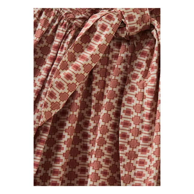 Vestido geométrico Abelia | Ladrillo