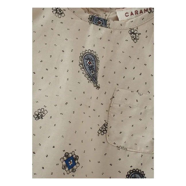 Conjunto de top y bombacho Lechuga Paisley | Crudo