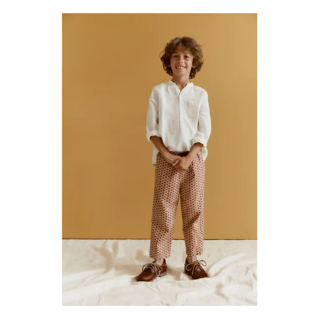 Pantalon Leda Géométrique | Brique