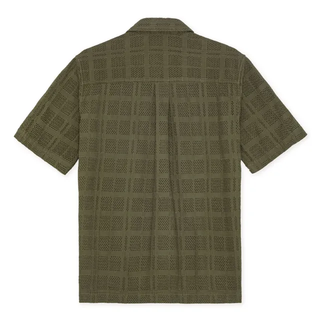 Camisa de manga corta de algodón Charlie | Khaki