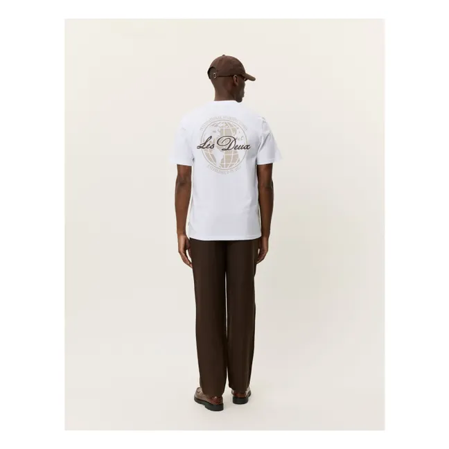 Camiseta Ben Globe de algodón orgánico | Blanco