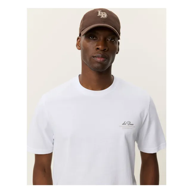 Camiseta Ben Globe de algodón orgánico | Blanco