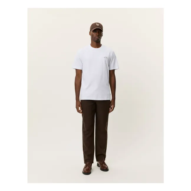 Camiseta Ben Globe de algodón orgánico | Blanco