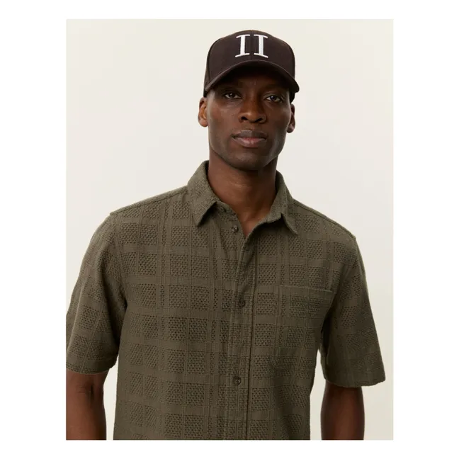 Camisa de manga corta de algodón Charlie | Khaki